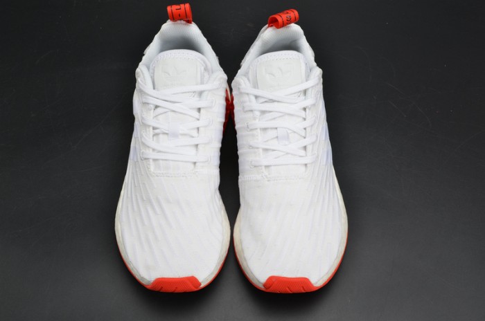 Adidas NMD_R2 Primeknit Men's Shoe White/Core Red