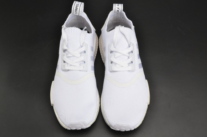 Adidas NMD_R1 PK Running White Primeknit Sneakers