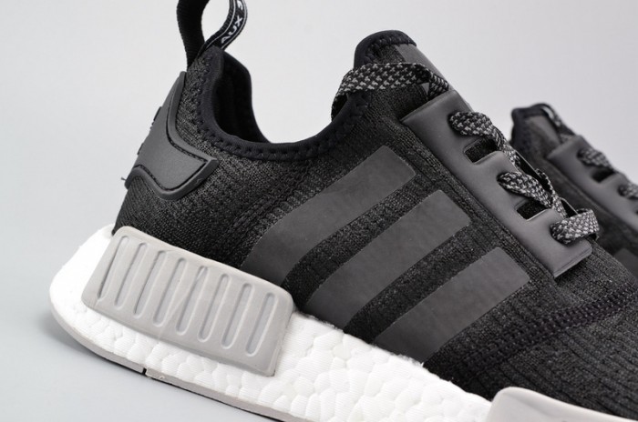 Adidas NMD R1 Core Black/Grey White Two Reflective MENS