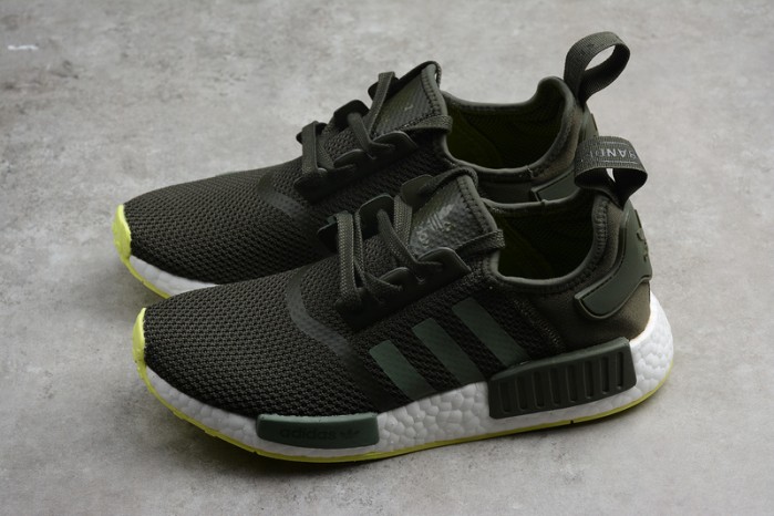 Adidas Mens NMD R1 Running shoes khaki green